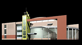 MAX歐式建筑商場3d模型