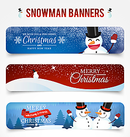 圣诞雪人banner