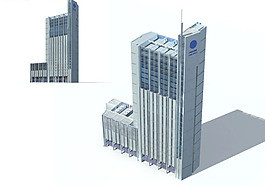 MAX豪华现代风格公建设计3D模型素材
