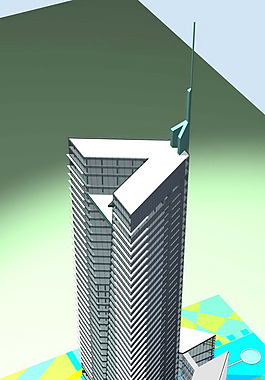 MAX高層建筑商業(yè)大樓3D模型
