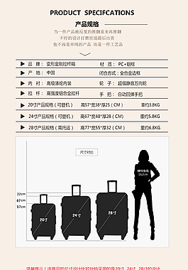行李箱詳情頁