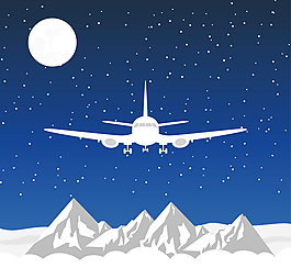 飛過雪山的飛機