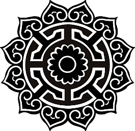 太陽紋飾圖
