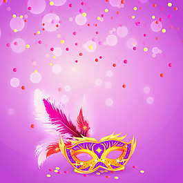 精美嘉年華面具背景矢量素材下載