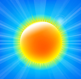 燦爛黃色太陽
