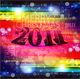 幻彩2011立體字矢量素材