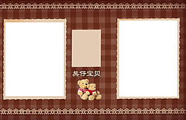 兒童模版素材  兒童相冊素材 兒童相冊