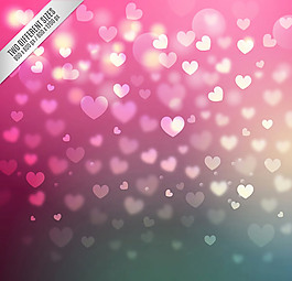 繽紛愛心背景矢量素材下載