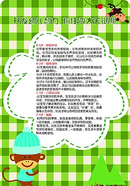 幼兒教育卡通展板
