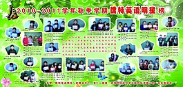 學生明星展板