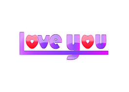 love you創意字體