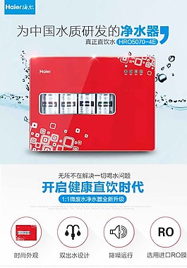 高端凈水器手機詳情頁