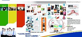公司企業文化墻 科技展板