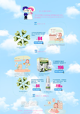 云朵全背景的二級頁面