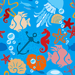海底生物矢量