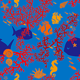 海底生物矢量