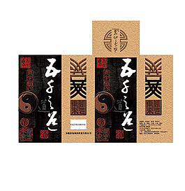 中國風(fēng)白酒包裝盒PSD