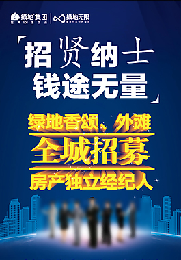 房地产招聘展架
