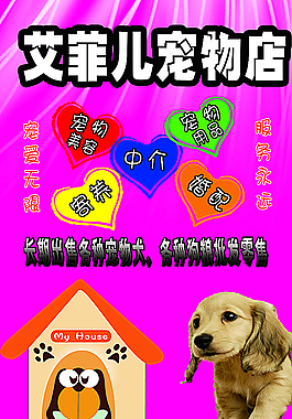 寵物店宣傳海報(bào)圖片