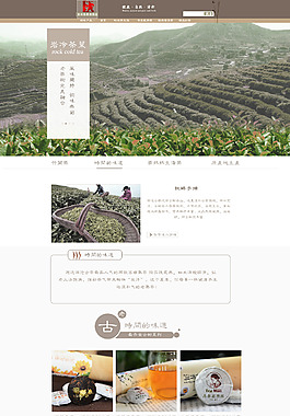 茶葉首頁設計