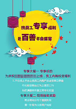 年會宣傳獎勵海報PSD源文件