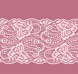 白色蕾絲花邊矢量素材圖片