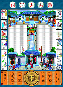 祖先 牌位圖 祖先軸