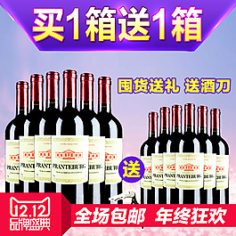法國紅酒  買一箱送一箱  整箱