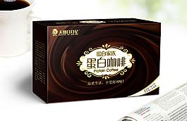 蛋白咖啡包装ai