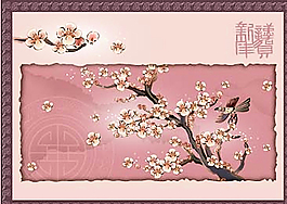 國畫花草圖片