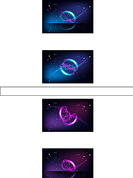 唯美炫彩星空图片