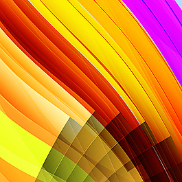 平滑彩色曲线背景矢量素材图片