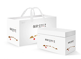 包裝禮盒設計包裝效果圖一款白色的包裝設計