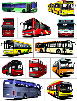 公交車矢量圖