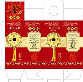 酒盒包裝展開