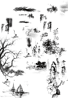 水墨素材圖片