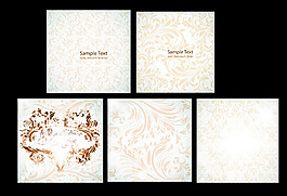 歐式花紋花邊底紋