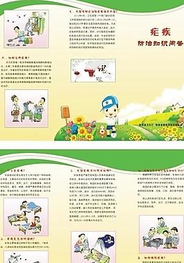 虐疾 三折頁(yè) 健康宣傳圖