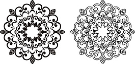 花紋矢量圖