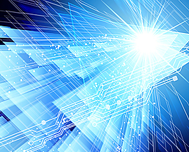 时尚科技蓝色背景矢量素材图片