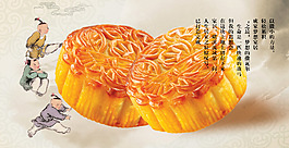 中秋月餅PSD分層素材