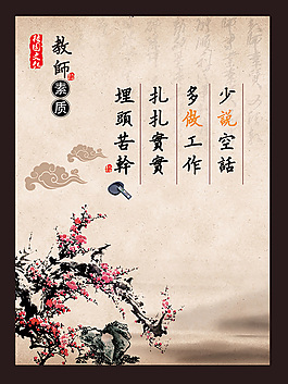 教师素质展板