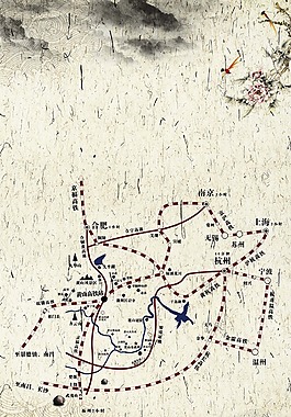 中国风 黄山地图