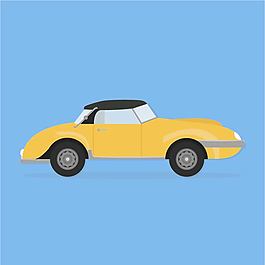黃色跑車素材