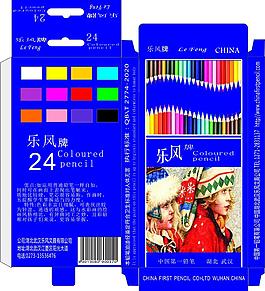 彩鉛包裝設計圖片模板下載