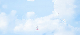 藍色天空背景