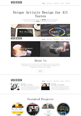 極簡設計風web design企業網站