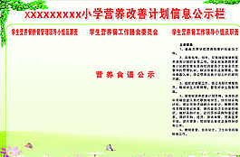 學(xué)校食堂公示欄圖片
