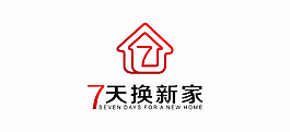 數字創意志房屋數字裝修標志設計