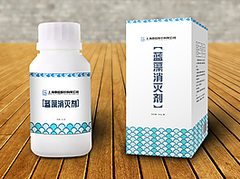藍藻消滅劑藥品藥瓶包裝設計效果圖